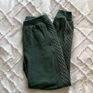 Aerie Everyday Cozy Cable Deets High Waisted Jogger
